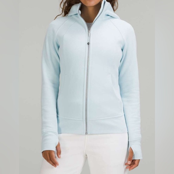 lululemon athletica Tops - NWOT Lululemon Scuba Full-Zip Hoodie Powder Blue